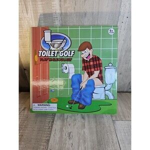 Toilet Golf Gag Gift Set – Play While You Sit Bathroom Putting Game Completeolf